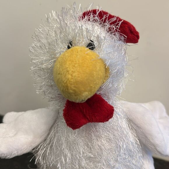 Ganz Webkinz White Fluffy Chicken Plush Stuffed Animal HM205 No Code - Picture 2 of 7
